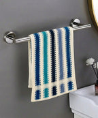 Weave & Decor Luxe Stripe Cotton Hand Towels Sets – Ultra Soft & Super Absorbent (Blue)