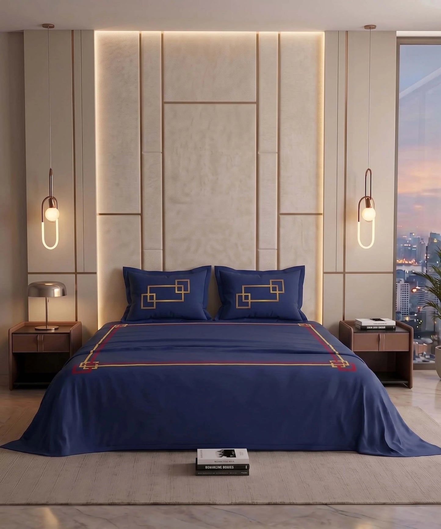 Blue Haven Bedsheet Set
