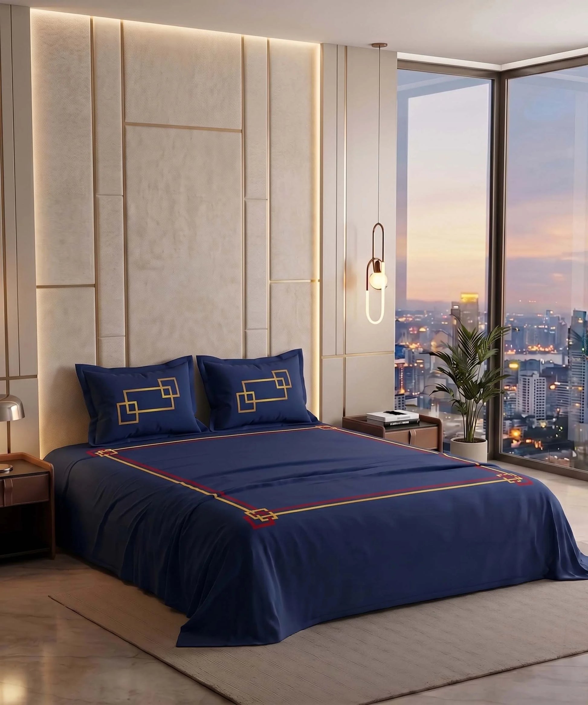 Blue Haven Bedsheet Set
