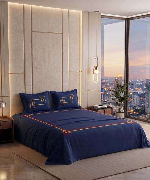 Blue Haven Bedsheet Set