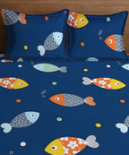 Ocean Adventure Kids Fitted Bedsheet With Pillow Cover