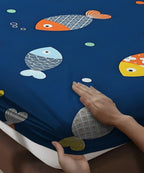Ocean Adventure Kids Fitted Bedsheet With Pillow Cover