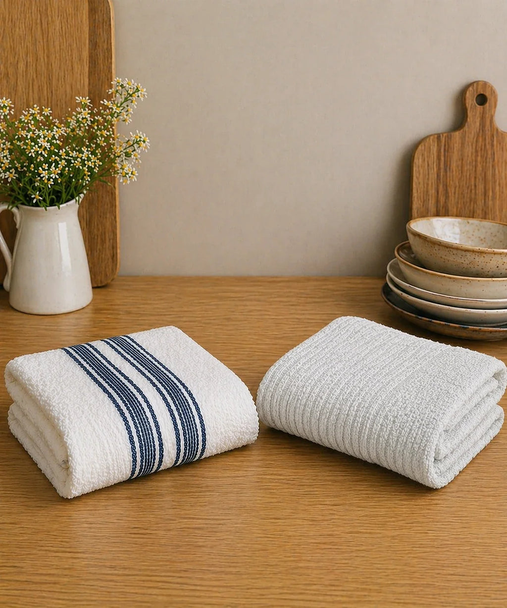 Weave & Decor Cotton Kitchen Towels Set of 2