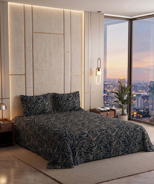 Midnight Fern Bedsheet Set
