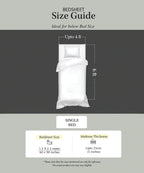 Single Bedsheet With 1 Pillow Cover